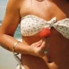Bunny Knotted Bandeau Bikini Top -Dippin Daisys Shop BUNNY TOP STRAWBERRY SHORTCAKE