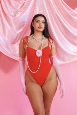 Bonjour One Piece -Dippin Daisys Shop D1895 STBR bonjour one piece strawberry 1