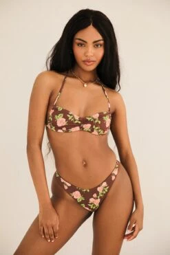 Seaport High Cut Thong Bikini Bottom 9 Seaport High Cut Thong Bikini Bottom -Dippin Daisys Shop D3049JMNLC RSBD seaport bottom rosebud 1