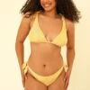 Lucy Side Knots Cheeky Bikini Bottom -Dippin Daisys Shop D3225JMNLC GLDT lucy bottom golden ditsy 1