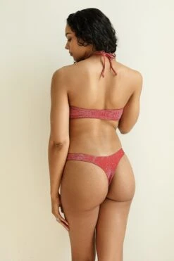 Amalfi String Tie Bandeau Bikini Top -Dippin Daisys Shop D4156 FLME amalfi top flame 3