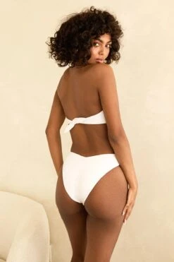 Hudson Bandeau Bikini Top -Dippin Daisys Shop D4277JRMSC WHT hudson top white 3