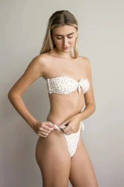 Bunny Knotted Bandeau Bikini Top -Dippin Daisys Shop D4283JWFLC SHCK bunny top shortcake 2