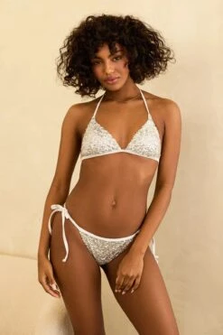 Prince Triangle Bikini Top -Dippin Daisys Shop D4296JSQLC SLVR prince top silver 1