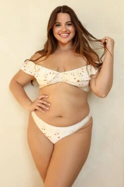 Siren Bandeau Bikini Top -Dippin Daisys Shop D4327 SRSW siren top rosewater 5