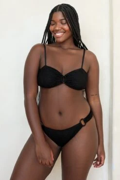 All My Love Bandeau Bikini Top -Dippin Daisys Shop D4330 LBLK all my love top lace black 8