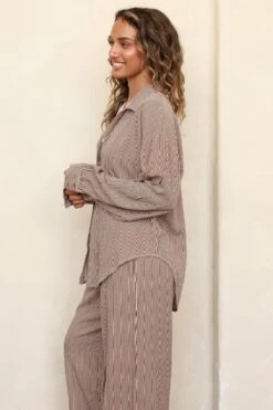 Olivia Top -Dippin Daisys Shop D7165 CCST olivia top cocoa stripe 2