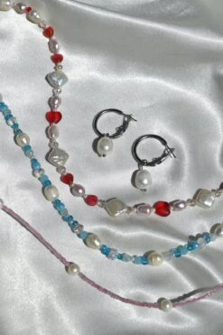 Dreamsbaby Jewels X Dippin Daisys Seaside Necklace 7 Dreamsbaby Jewels X Dippin Daisys Seaside Necklace -Dippin Daisys Shop DDBJSBN BLUE seaside necklace blue 3